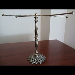 Elegant Vintage Gold Jewelry Stand